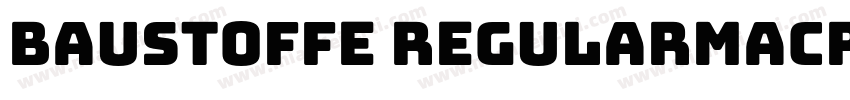 baustoffe RegularMacromedia Fontogr字体转换